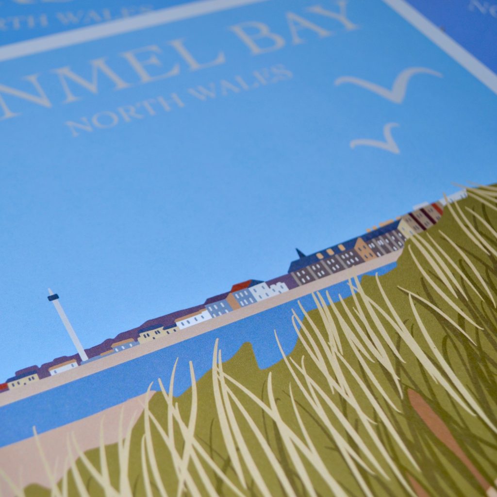 Kinmel Bay North Wales Travel Print Elysia Gilman